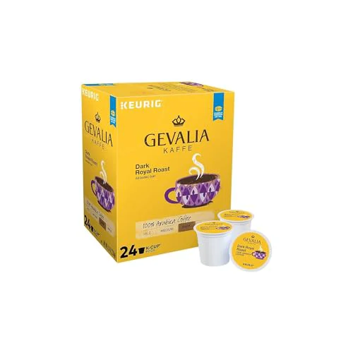 Genuine Dark Royal Roast Coffee K Cup Coffee Pods 24 Count Contemporary