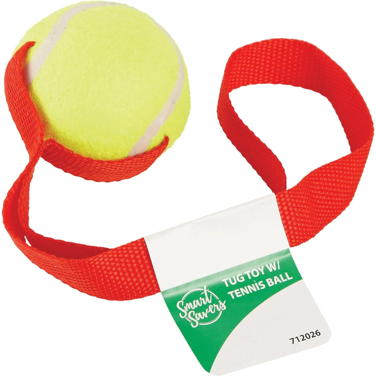 Classic Smart Savers 6 Cm. Dia. Ball w Tug Dog Toy Convenient