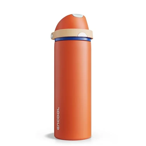 Top-Quality Insulated Water Bottle with Straw Solid