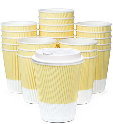 Reliable Disposable Coffee Cups With Lids 80 Count Relaxed
