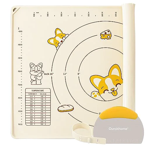 Sophisticated Silicone Baking Mat Sheet and Pastry Dough Cutter High-Grade
