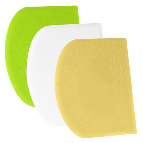 Next-Generation Dough Scraper Bench Scraper 3 Count Green
