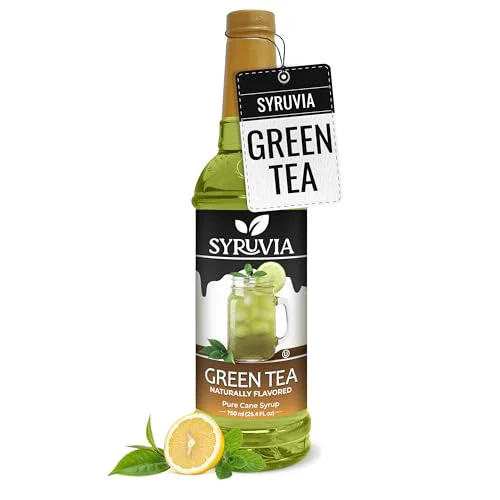 Official Green Tea Syrup 25.4 Fl Oz Easy-to-Use