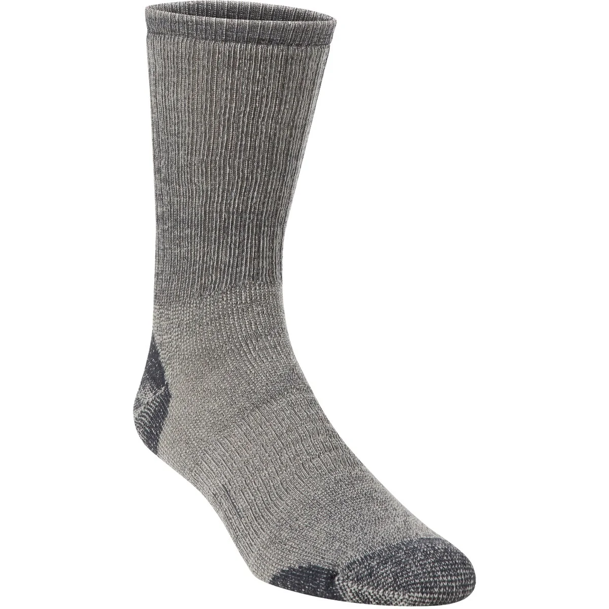 Trendy Hiwassee Trading Company Men's Large Charcoal Medium Weight Hiking Crew Sock Excellent
