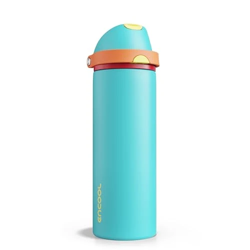 Durable Insulated Water Bottle with Straw Stylish
