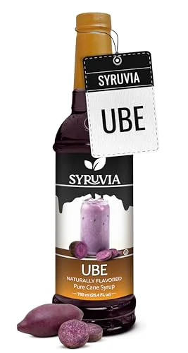 Casual Ube Syrup Naturally Flavored Syrup for Drinks 25.4 Fl Oz Sustainable