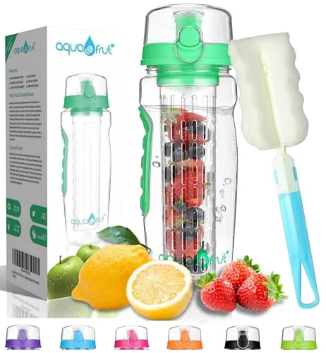 Smart AquaFrut 32 OZ Fruit Infuser Water Bottle Certified