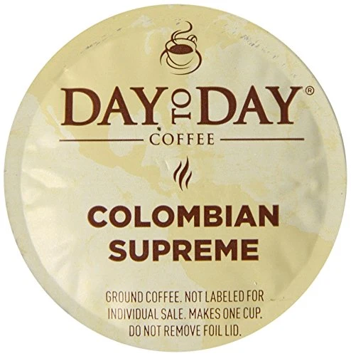 Top-Quality Day To Day Colombian Supreme Light Roast Single Serve Coffee Pods 72 Count High-Grade