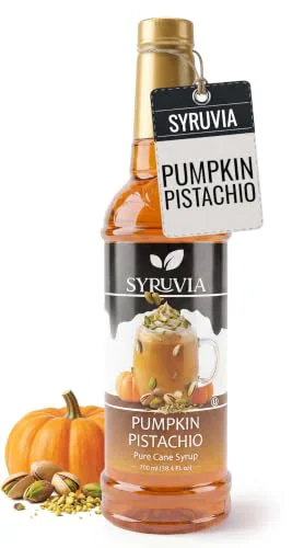 Detailed Coffee Syrup Pumpkin Pistachio Flavored Syrup for Drinks 25.4 Fl Oz Durable