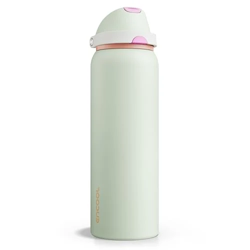 Refined Insulated Water Bottle with Straw Fine Crafted