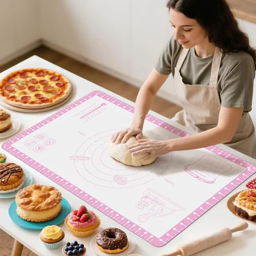 Prestigious Non Slip Silicone Baking Mat With 10 Useful Recipes Elite