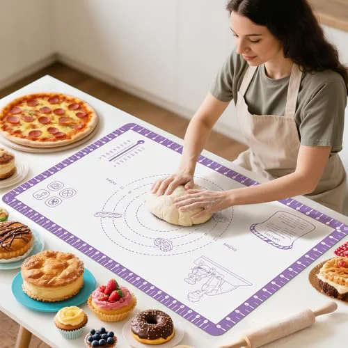 Genuine Silicone Pastry Mat with 10 Useful Recipes Premium