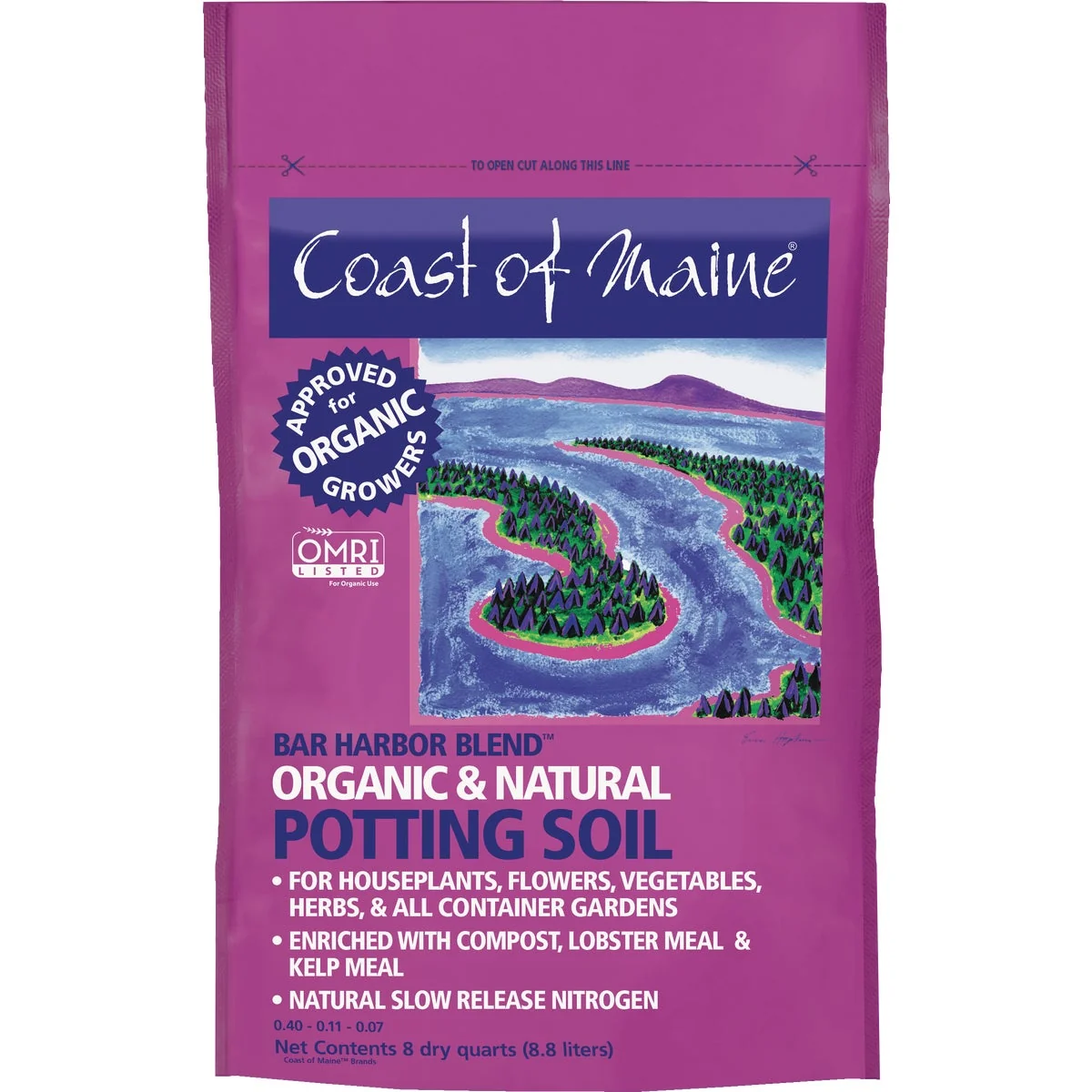 Proven Coast of Maine Bar Harbor Blend 8 Qt. Organic Potting Soil Minimalist
