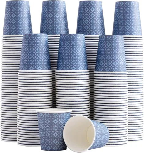Next-Generation 600 Pack 3 oz Paper Cups Disposable Bathroom Mouthwash Cups Navy 600 Count Premium Material