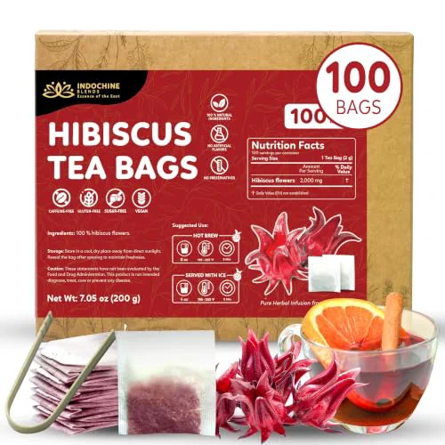 Artisan Hibiscus Tea Bags 100 Count Soft