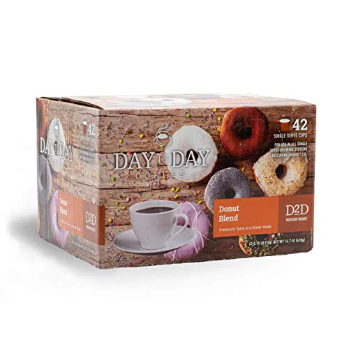 Trusted Pods Donut Blend Medium Roast 42 Count Convenient