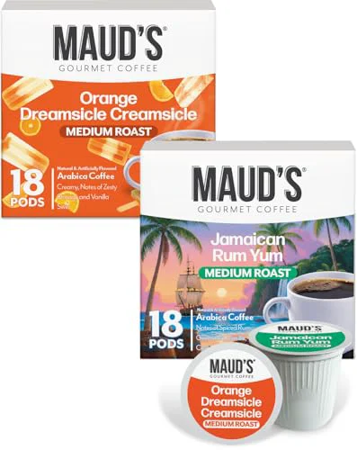 Casual Maud s Orange Creamsicle Jamaican Rum Yum Coffee Pods Variety Pack 36 Count Stylish