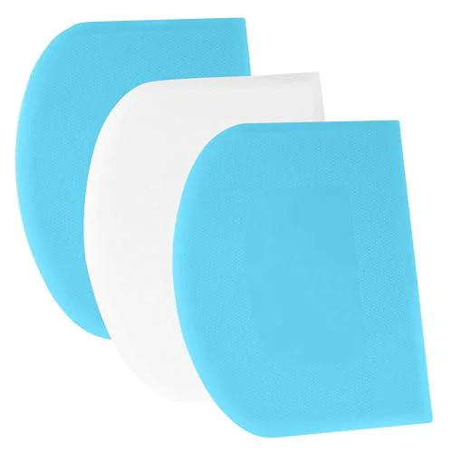 Green Dough Scraper Bench Scraper 3 Count Environmentally Friendly