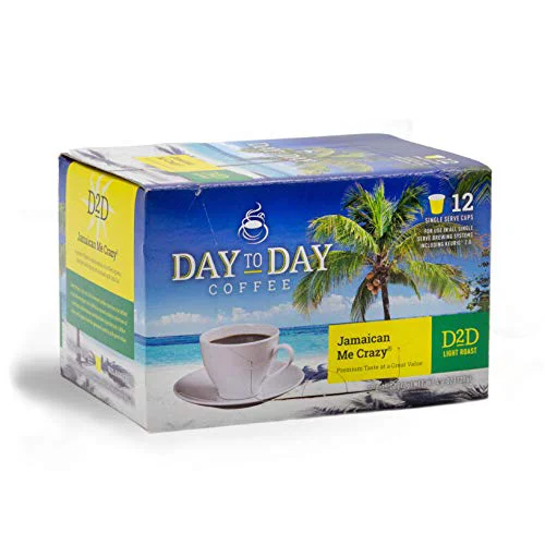 Effective Day To Day Jamaican Me Crazy Light Roast Single Serve Coffee Pods 120 Count Exclusive