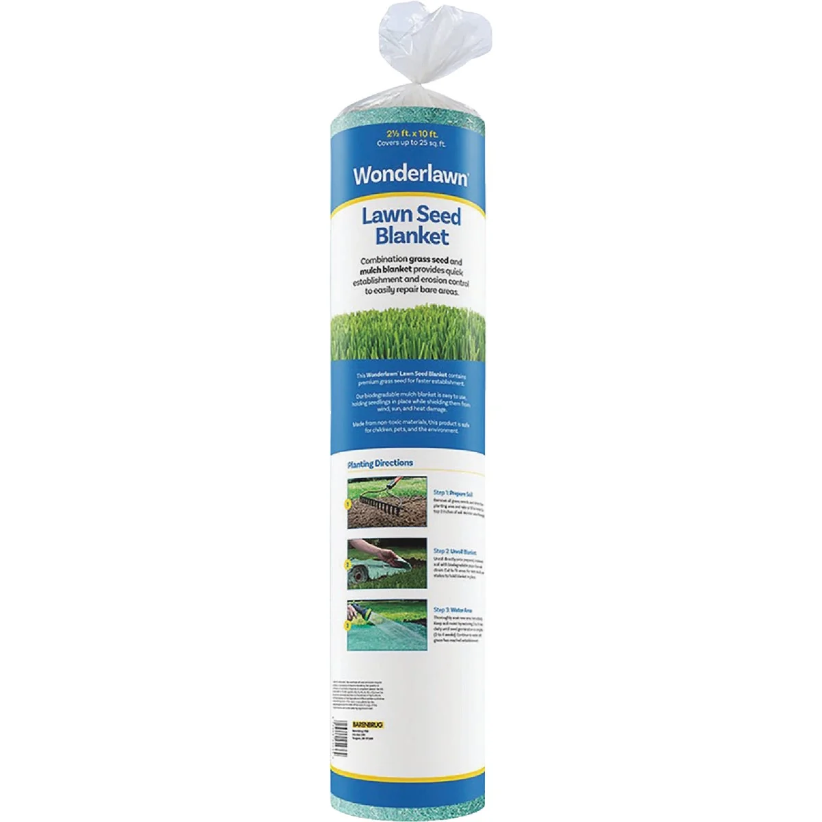 Clean Wonderlawn 25 Sq. Ft. Northern Mix Lawn Seed Blanket Grass Patch Repair Verified