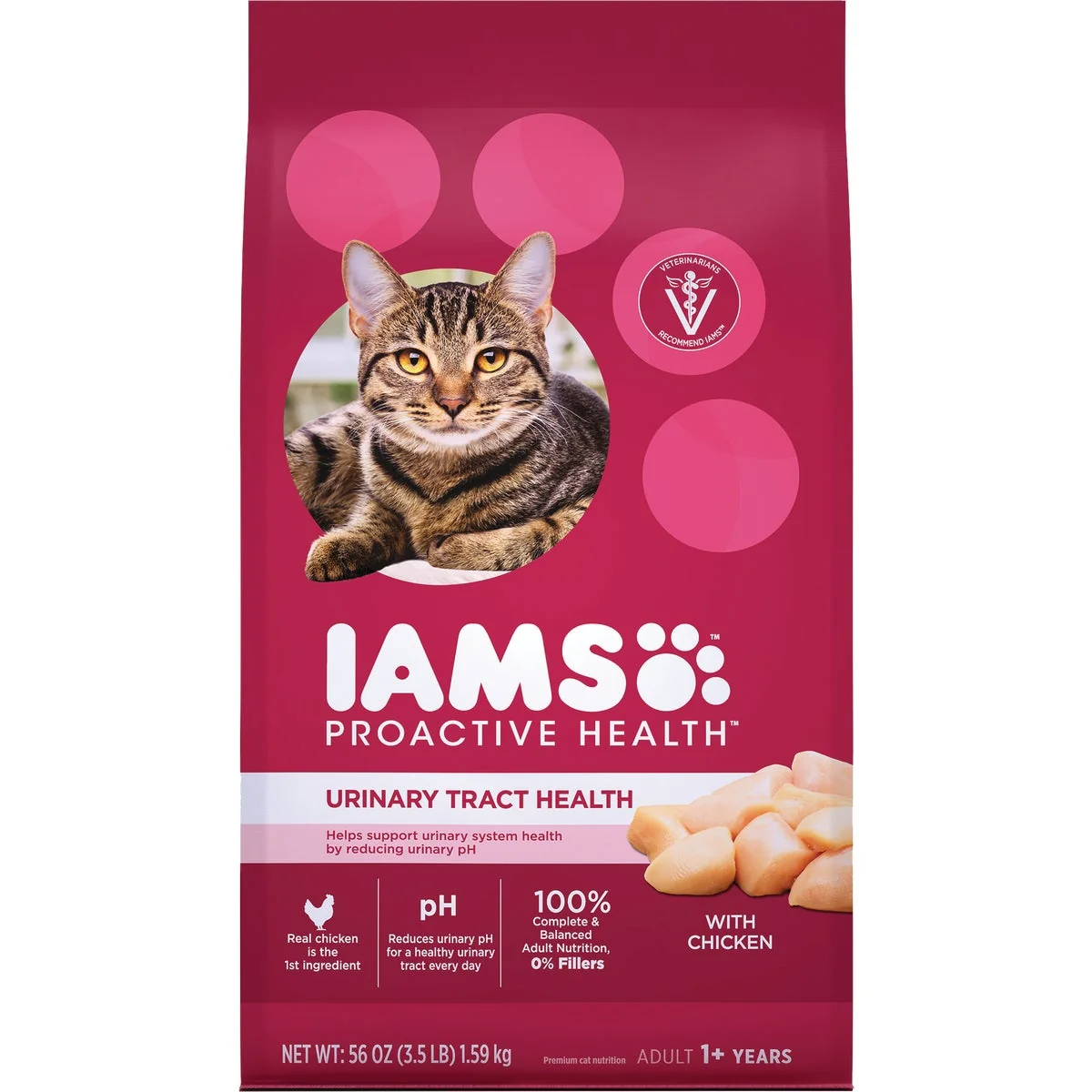 Optimized Iams Proactive Health Urinary Tract Formula 3.5 Lb. Chicken Flavor Adult Dry Cat Food Expertly Made