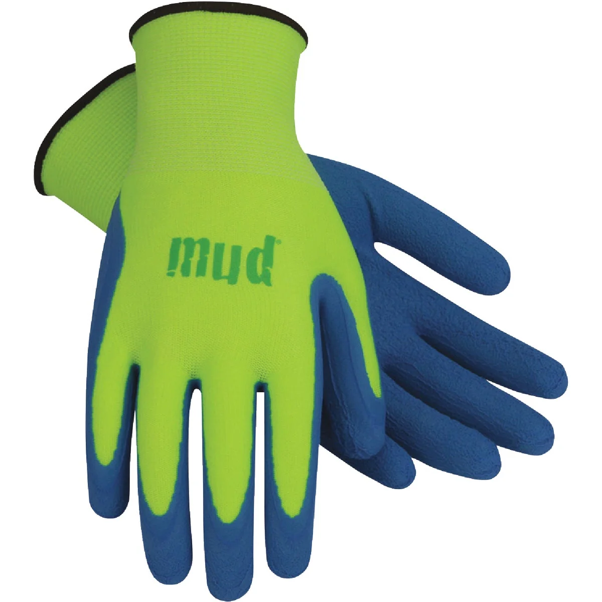 Practical Mud Super Grip Women's Large Latex Coated Lime Green Garden Glove Elegant