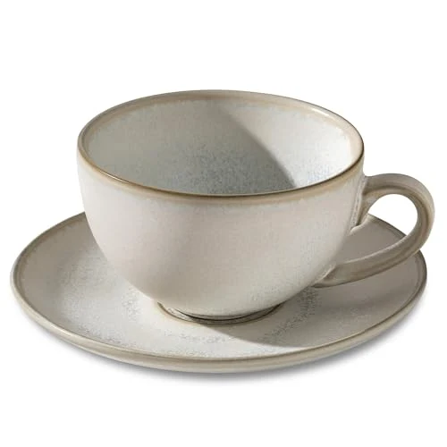 Safe Porcelain Coffee Cup with Saucer Dependable