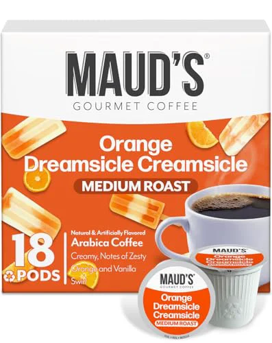 Quality Orange Creamsicle Flavored Coffee Pods 18 Count Recyclable
