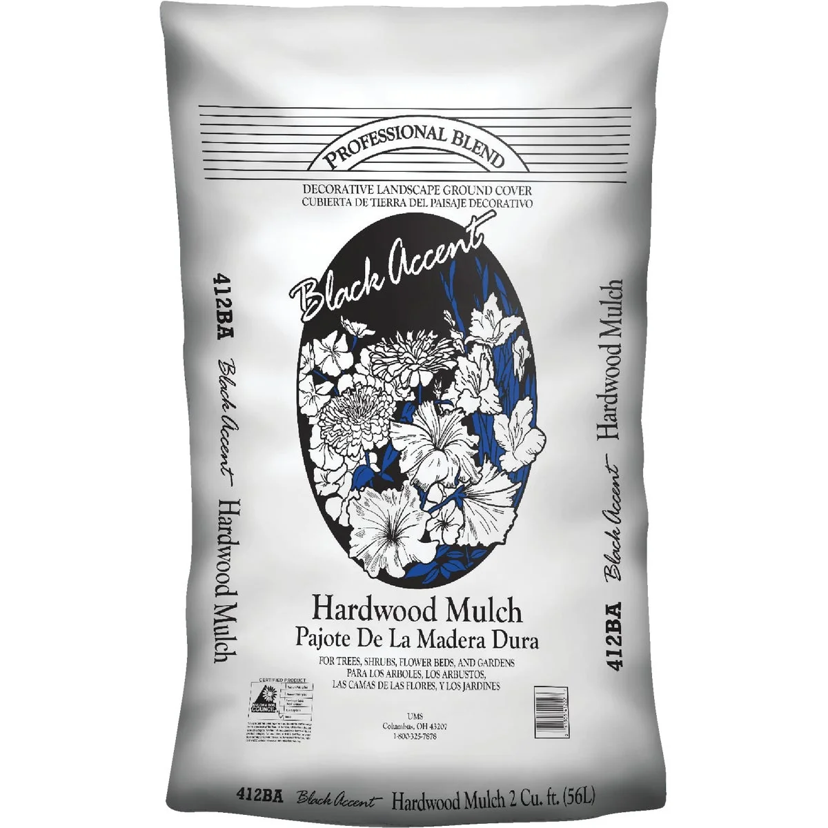 Healthy Landscape Select 2 Cu. Ft. Dark Brown Shredded Hardwood Mulch Genuine