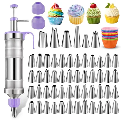Original Design Dessert Decorating Syringe Set 66 Count Trendy