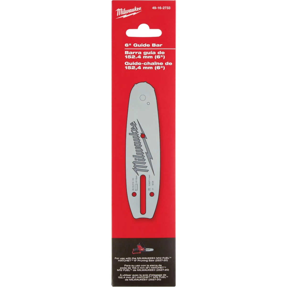 Recyclable Milwaukee 6 In. Chainsaw Guide Bar Expertly Made