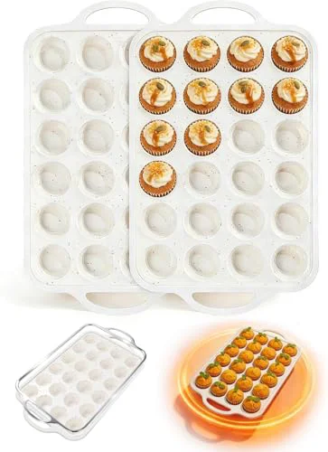 Fine 3Pack Silicone Muffin Pan with Metal Frame 3 Count Fine Crafted