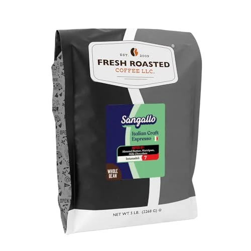 Official Sangallo Italian Craft Artisan Blend Whole Bean Coffee 80 Ounce Minimalist