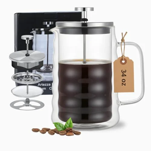 Clean Glass French Press Coffee Maker Sophisticated