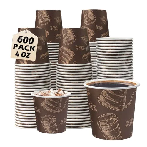 Fine 600 Pack 4 oz Small Coffee Cups 600 Count Exclusive
