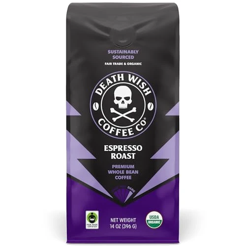 Smart Organic Espresso Roast Whole Bean Coffee 14 Ounce Smooth