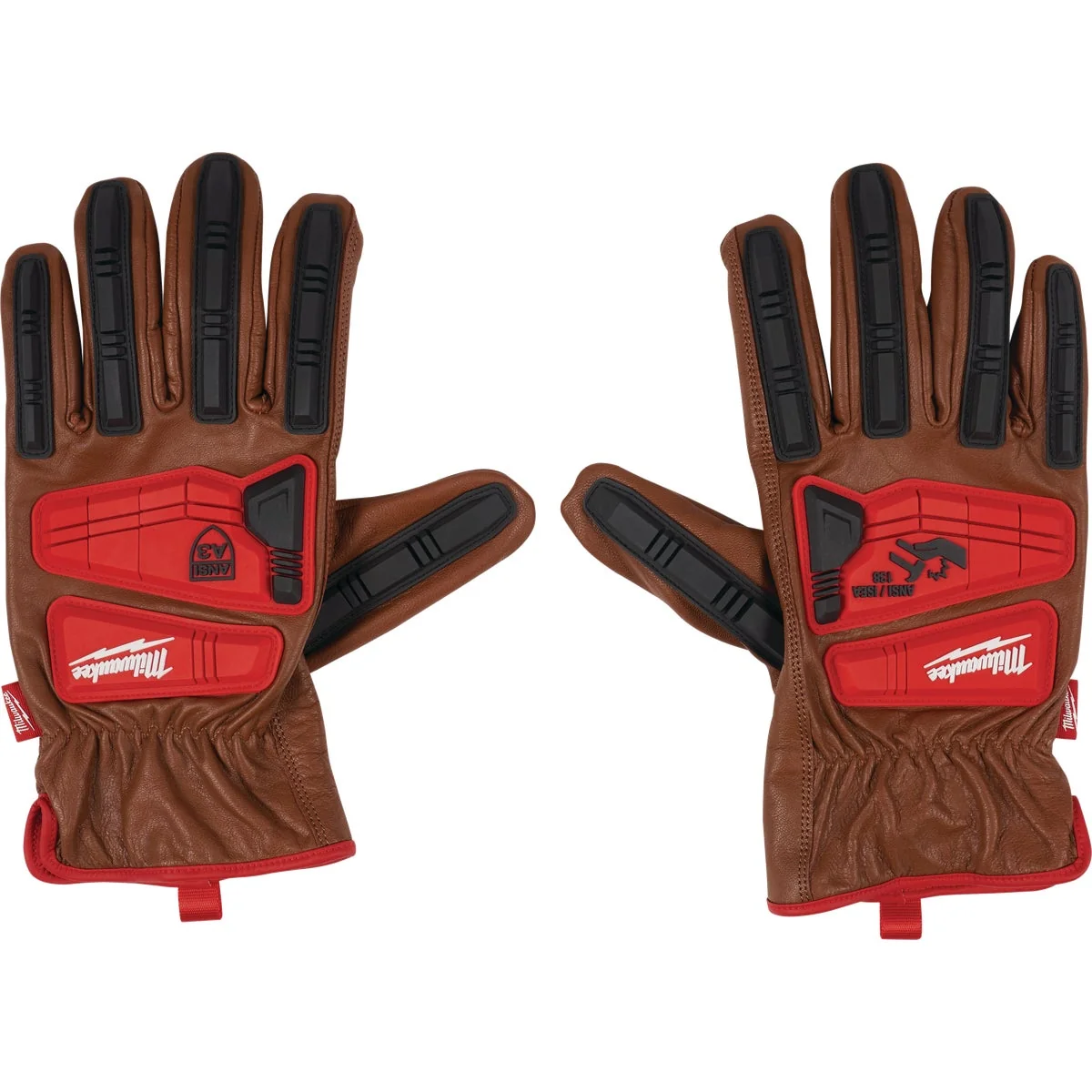 Expertly Made Milwaukee Impact Cut Level 3 Unisex Large Goatskin Leather Work Gloves Contemporary