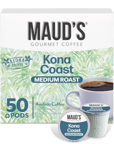 Top-Quality Kona Medium Roast Coffee Pods 50 Count Original