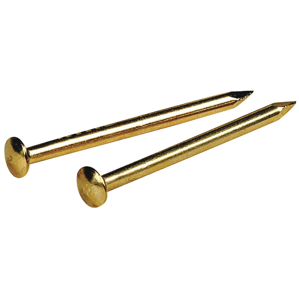 Safe Hillman Anchor Wire 1 In. 16 ga 1.5 Oz. Brass Plated Steel Escutcheon Pins Durable