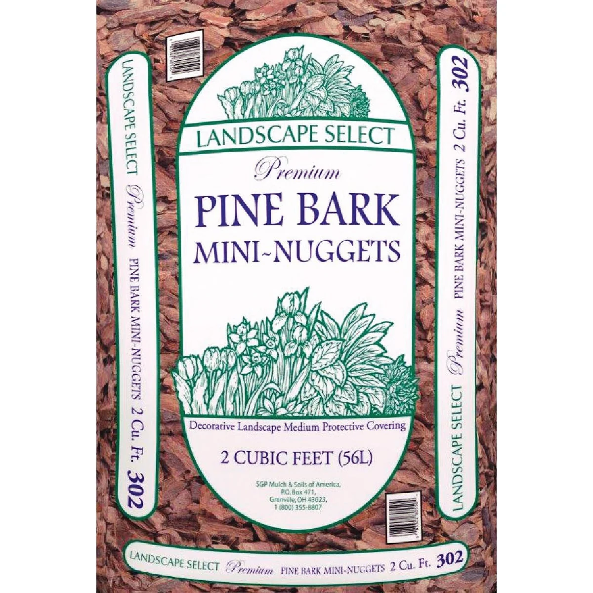 Clean Landscape Select 2 Cu. Ft. Mini Pine Decorative Bark Mulch Nuggets Verified