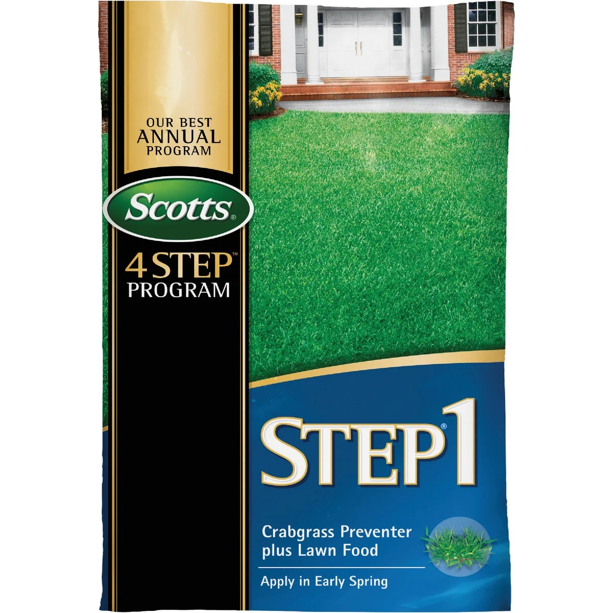 Eco-Friendly Scotts 4-Step Program Step 1 13.46 Lb. 5000 Sq. Ft. 28-0-7 Lawn Fertilizer with Crabgrass Preventer Lightweight
