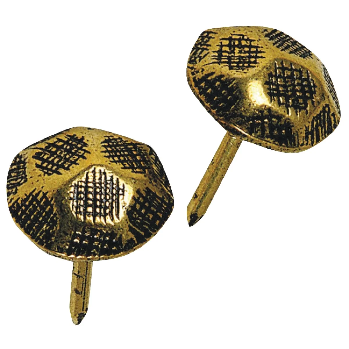 Crafted Hillman Fastener Corp Hammer Head Antique Brass Furniture Nail 25 Ct. Easy-to-Use