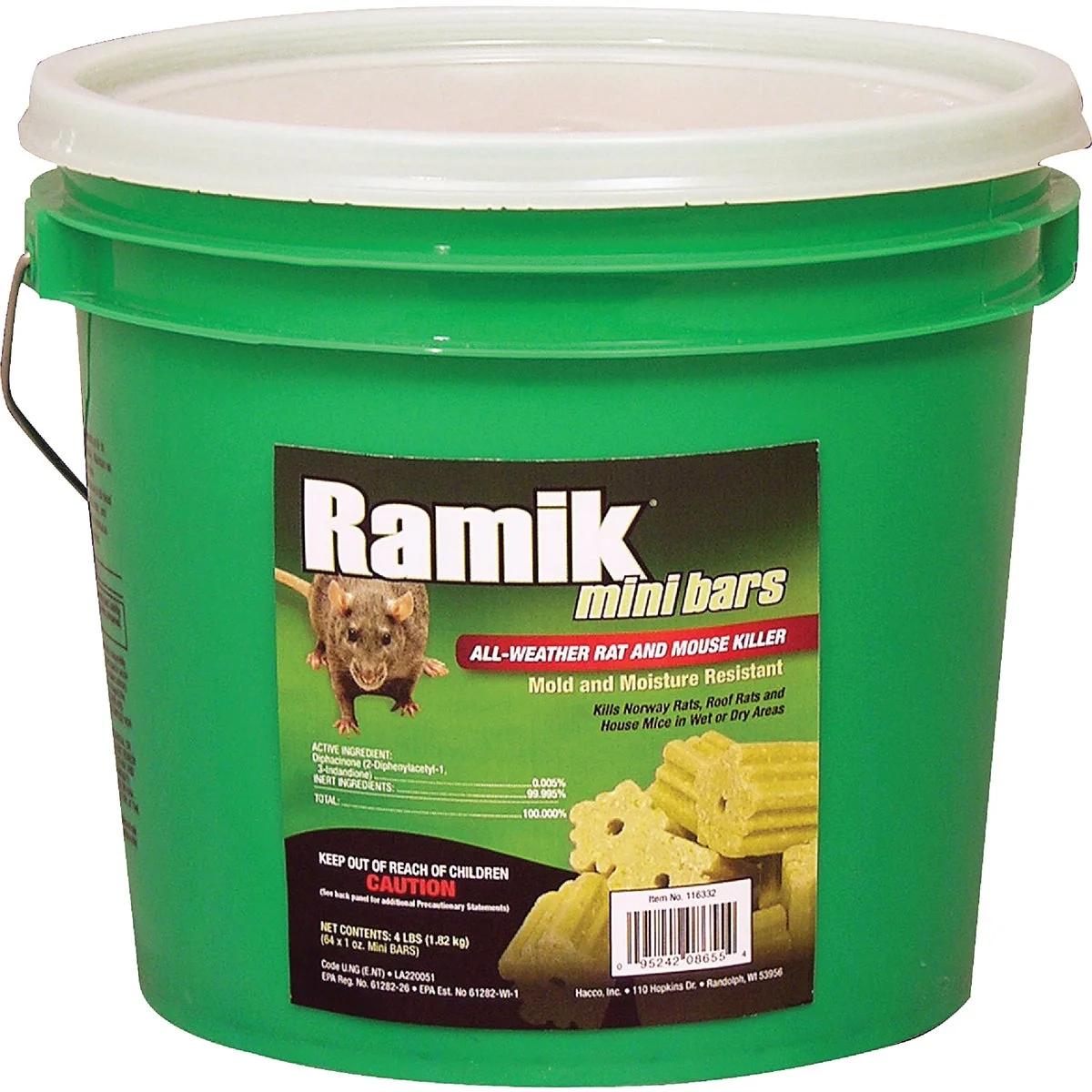 Sophisticated Ramik Bar Rat And Mouse Poison 64 per Pail Superior