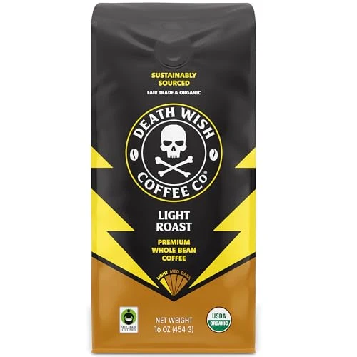 Fine Crafted Organic Light Roast Whole Bean Coffee 16 Ounce Clean