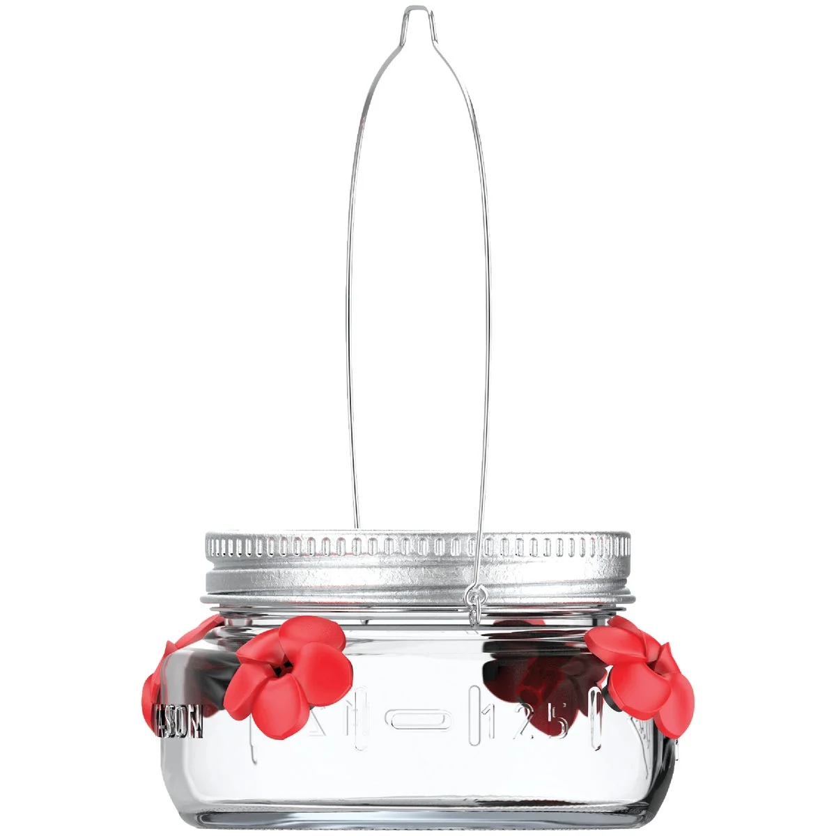 Long-Lasting Nature's Way 6 Oz. Glass Mason Jar Hummingbird Feeder Breathable