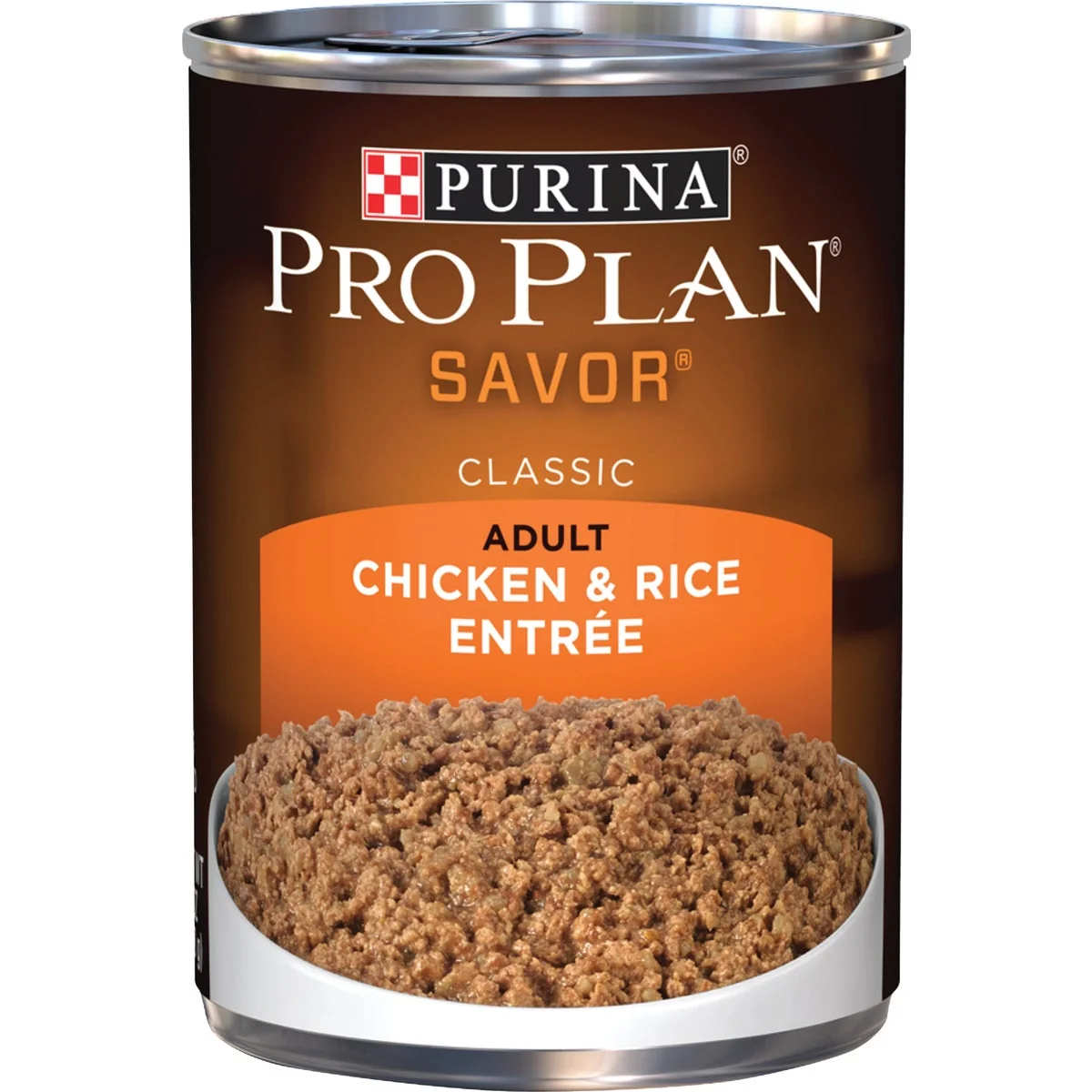 Long-Lasting Purina Pro Plan Savor Chicken Rice Adult Wet Dog Food 13 Oz. Green