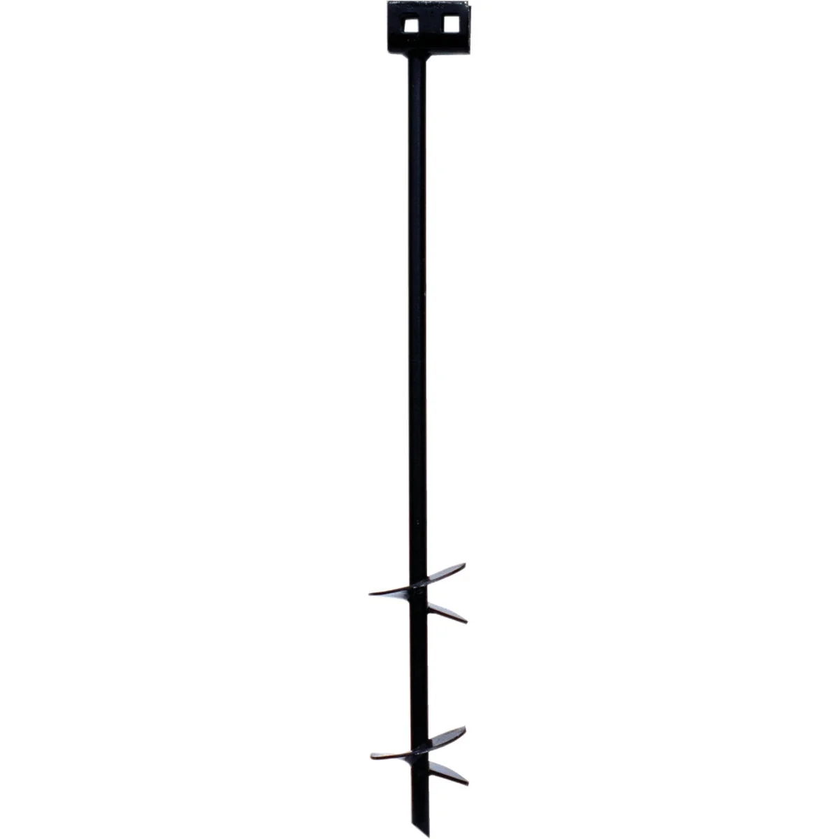 High-Grade Tie Down 4 In. x 30 In. Black Iron Double Head Earth Anchor Eco-Friendly