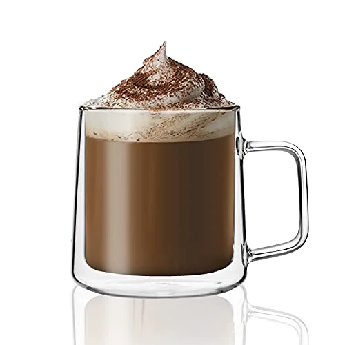 Superior Double Walled Glass Coffee Mugs Verified