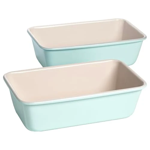 Top-Quality Clean Ceramic Loaf Pan Set 2 Count Long-Lasting