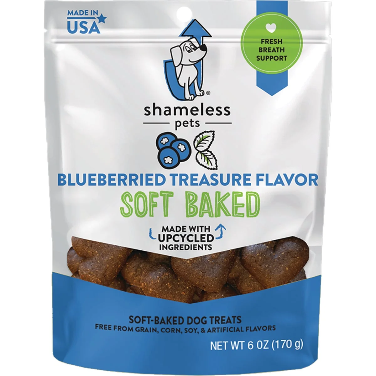 Optimized Shameless Pets Blueberried Treasure Soft Baked Dog Treat 6 Oz. Solid